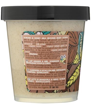 Organic Shop Almond & Honey Milk Body Scrub 450ml - Natural Exfoliating Body Desserts for Radiant Skin | International Shipping - Buy Online on GoSupps.com