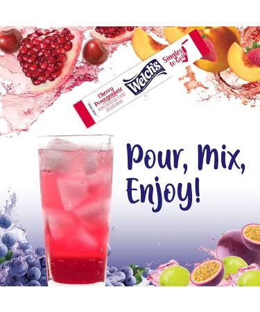 Welch's Singles To Go Variety Pack Watertok M lange de boissons en poudre contient 4 saveurs : raisin fruit de la passion p che fraise grenade cerise 1 bo te (30 portions) - Buy Online on GoSupps.com