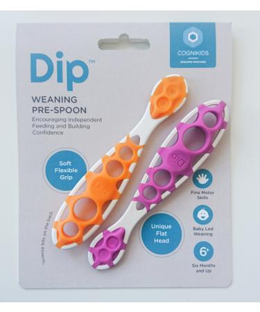 Cognikids Dip Weaning Pre Spoon (Tangerine/Flamingo)