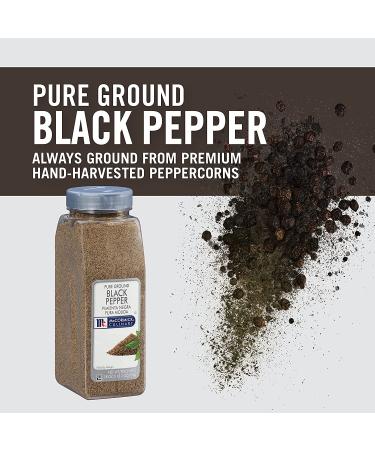 MCCormick Culinary Pure Ground Black Pepper 18oz - Fine Ground Pepper for Chefs - 1.12 lb Container - Buy Online on GoSupps.com