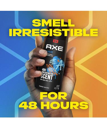AXE Body Spray for Men Anarchy 4 oz - Pack of 6 | Long-Lasting Fragrance | Best Deal Online - Buy Online on GoSupps.com