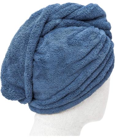ENETIX Microfiber Hair Towel for Women - Quick-Dry Super Absorbent Anti-Frizz Turban (25x70 cm Royal Blue) - Fast Drying Hair Towels - Buy Online on GoSupps.com