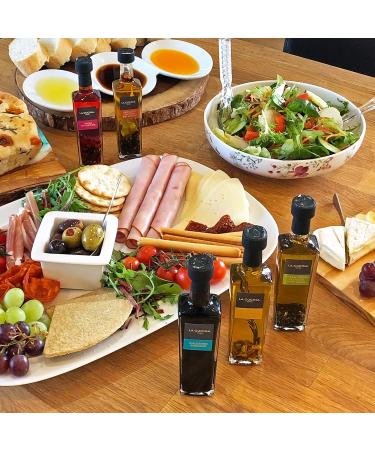 Kimm & Miller Luxury Infused Olive Oil Gift Set - 5 Cooking Oils and Balsamic Vinegar - Italian Cooking Gifts for Men & Women - Buy Online on GoSupps.com