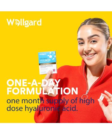 Wellgard Vegan Hyaluronic Acid Supplements | 50-3000 DA | Made in UK - Buy Online on GoSupps.com
