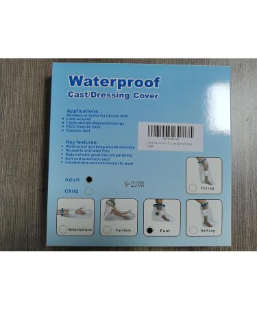 Waterproof Fasola Cast Cover Foot for Shower - Reusable Protector for Toe, Ankle Wound, Burns - Keep Wounds and Bandage Dry - Leg Cast Bag for Plaster Foot Dressing - S Waterproof - Buy Online on GoSupps.com