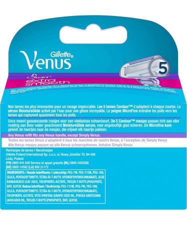 Gillette Venus Extra Smooth Swirl Women's Shaver 3 Refills - Buy Online on GoSupps.com