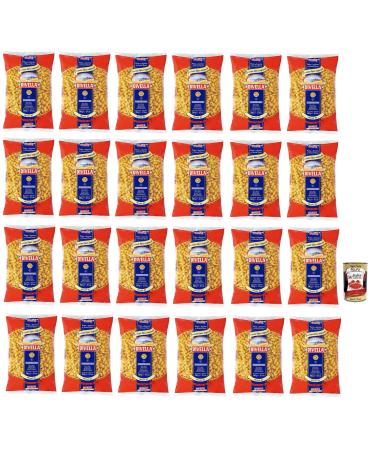 Italian Gourmet E.R. Divella Riccioli N 37 Lot of 24 durum wheat semolina pasta 500 g + Italian box Gourmet Polpa di Pomodoro 400 g