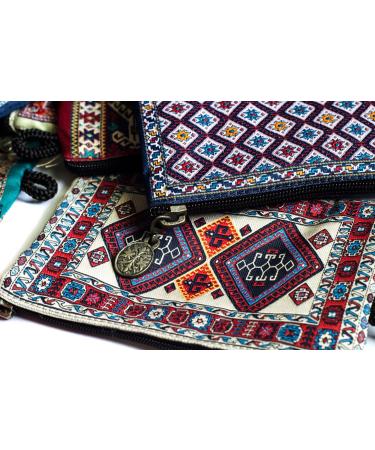 Orientalischer Teppich Kosmetiktasche | Clutch & Make-up-Tasche im Quchan-Design f r internationale K ufer - Buy Online on GoSupps.com