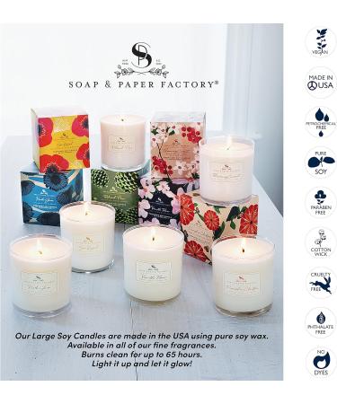 Shop Soap & Paper Factory Roland Pine 9.5 oz Large Soy Candle - Premium Eco-Friendly Fragrance for International Shipping - Buy Online on GoSupps.com