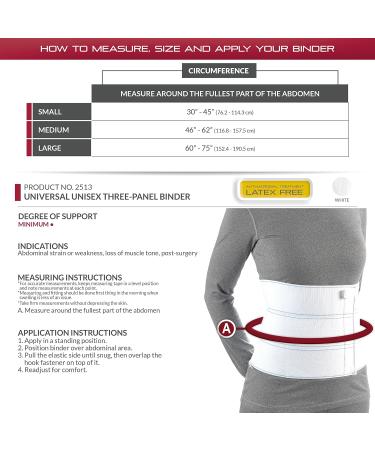 Buy OTC Abdominal Binder & Chest Support Brace for Rib Fractures - Unisex Three-Panel Medium - Comfortable Relief & Support - Buy Online on GoSupps.com