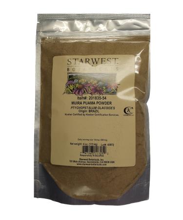 Muira Puama Root Powder - 4 Oz - Buy Online on GoSupps.com