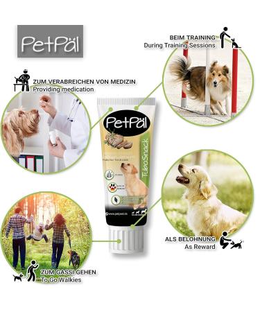 Petp l Dog Poultry Liver Sausage - Grain-Free Low-Fat Treats for Puppies & Dogs | Premium 12x75g Made in Germany - Buy Online on GoSupps.com