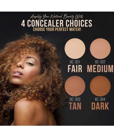 Belloccio Medium Shade Concealer 5g Jar - Conceal Imperfections & Blemishes - Dark Circle & Under Eye Corrector - Ideal for Airbrush Foundation - Buy Online on GoSupps.com