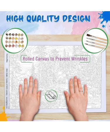 Paint by Number Kit for Adults - Aurora Bliss 16x20 Unframed - Fun DIY Arts and Crafts Project for Beginners to Advanced - Buy Online on GoSupps.com