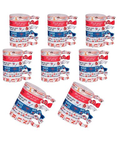 Nursing Hair Tie Elastic Ribbon Ponytail Holder Set | 48 Pieces Nurse Survival Kit & Hair Accessories Gift for Women, Girls, Teachers | Perfect for Festivals & Christmas - Buy Online on GoSupps.com