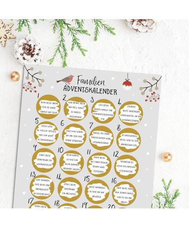 Nastami A3 Family Advent Calendar - Scratch Off Christmas Countdown | International Shipping - Buy Online on GoSupps.com