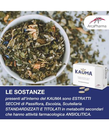 ArcaPharma KAUMA the natural alternative to synthetic benzodiazepines twolayer tablet with soothing and relaxing physiological effect - Buy Online on GoSupps.com