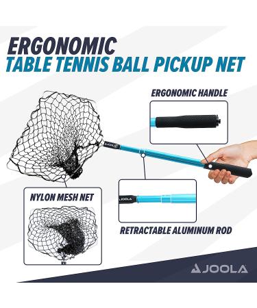 JOOLA Telescoping Table Tennis Ball Pickup Net - Holds 100 Ping Pong Balls - Ping Pong Practice Net Accessory for Table Tennis Robots  Serve or Multi-Ball Training Black - Buy Online on GoSupps.com