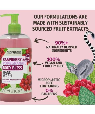 Creightons Body Bliss Raspberry and Pomegranate Shower Scrub (250 ml) - Revitalise Your Senses & Boost Your Energy with Juicy Extracts of Raspberry & Pomegranate Vegan Friendly - Buy Online on GoSupps.com