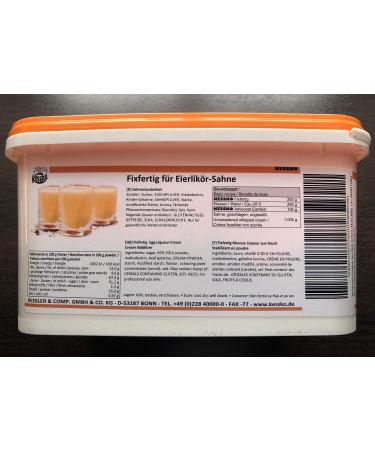 Eggnog Kessko cream stock 900 g cream stabilizer cream 0.9 kg (eggnog)