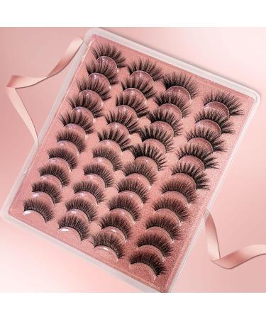 PURELEOR 20 Pairs False Eyelashes 4 Styles Mixed 3D Faux Mink Lashes Fake Eyelash(Mixed-03) - Buy Online on GoSupps.com