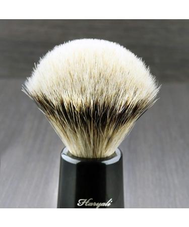 Pure Silver Tip Badger Hair Shaving Brush with Black Handle - Perfect for a Great Shave | Men's Grooming Essentials - Buy Online on GoSupps.com