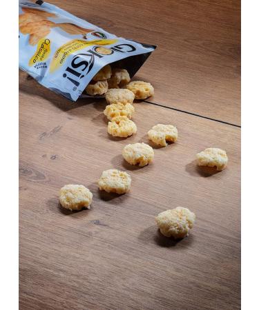 GROKSi! Italian Cheese Snacks | Protein-Packed Cheese Crackers | 12x60g Classico - International Shipping Available - Buy Online on GoSupps.com