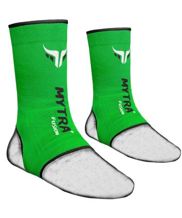 Mytra Muay Thai Ankle Support - Kickboxing Sprain Relief Braces (Green L/XL) - Buy Online on GoSupps.com