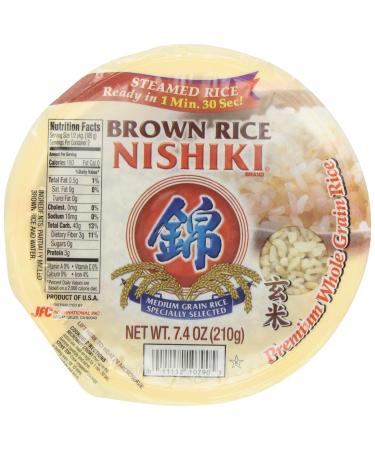 Nishiki Cooked Brown Rice, 7.4-Ounces (Pack of 6) 7.4 Ounce (Pack of 6)