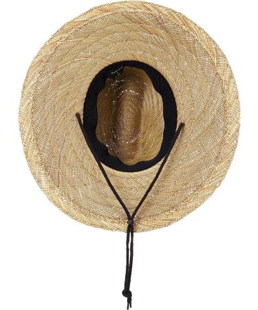 Quiksilver Men's Pierside Lifeguard Beach Sun Straw Hat L/XL - Natural/Black - Buy Online on GoSupps.com