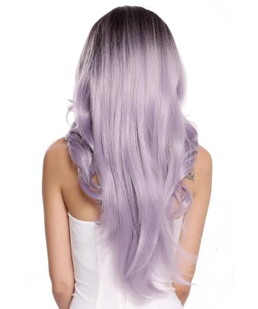 WIG ME UP RGF-5904LD-T4/GRAY - Long Wavy Ombre Ladies Wig in Dark Brown Purple Grey Mix - Stylish & Versatile for Every Occasion - Buy Online on GoSupps.com