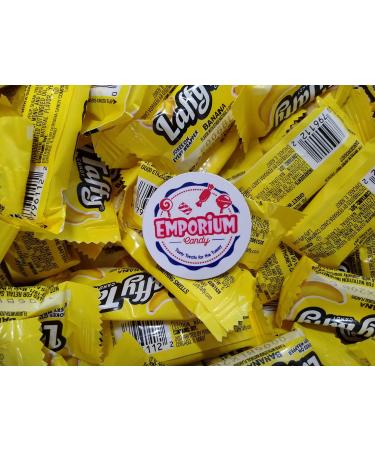 Laffy Taffy Banana - 1.5 lbs of Fresh Delicious Bulk Wrapped Taffy Candy with Refrigerator Magnet