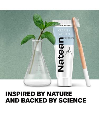 Natean Clean + Whiten Fluoride Free Whitening Toothpaste - Clean Mint 4.7 Oz - Buy Online on GoSupps.com