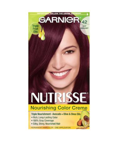 Garnier Nutrisse Nourishing Color Creme 42 Deep Burgundy Black Cherry
