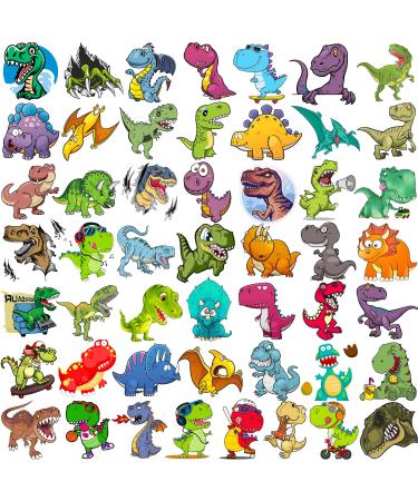 TASROI 50 PCS 3D Dinosaur Temporary Tattoos For Kids Boys Teens  Fun T-Rex Fake Face Tattoo Sticker For Children Party Favor Sets Supplies  Small Dino Tatoos For Girls Birthday Gifts Decoration