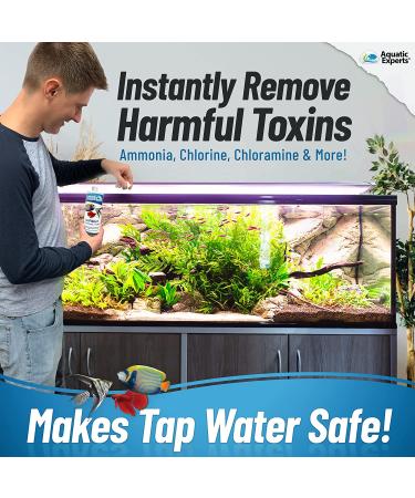 TankFirst Complete Aquarium Water Conditioner - Fish Water Conditioner  Instantly Removes Chlorine  Chloramines  Ammonia and Nitrites from Fish Tanks Regular 500 ml - Treats 1 000 Gallons - Buy Online on GoSupps.com