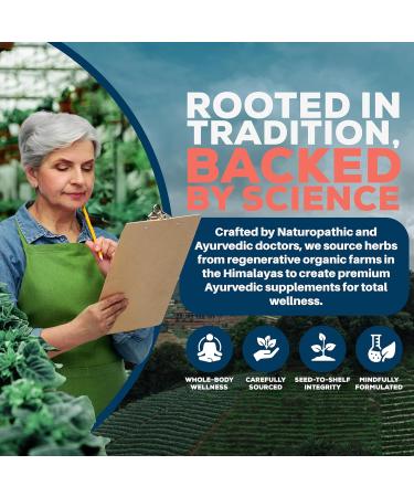 Ayush Herbs AdrenOm - Ayurvedic Adrenal and Stress-Support Supplement for Women & Men Ashwagandha & Eleuthero to Support Adrenal Balance Cognitive Function & Calm - 90 Vegetarian Capsules (1 Count) - Buy Online on GoSupps.com