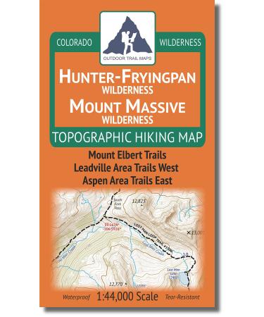 Outdoor Trail Maps LLC Hunter-Fryingpan/Mount Massive Wilderness - Colorado Topographic Hiking Map (2018)