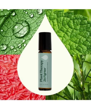 Plant Therapy Zit Fighter Essential Oil Blend Pre-Diluted Roll-On 10 mL (1/3 oz) 100% Pure Essential Oils Natural Skin Care for Blemish Prone Skin - Buy Online on GoSupps.com