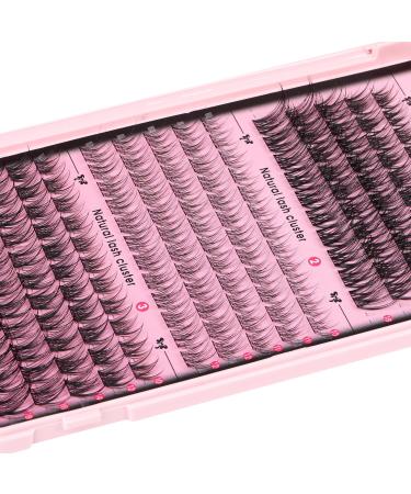 Goddvenus Lash Clusters Kit - Wispy Individual Eyelash Extensions C Curl Fluffy Waterproof Lashes (165pcs 10-18mm) - DIY Beauty Essentials for Stunning Eyes - Buy Online on GoSupps.com
