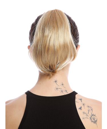 WIG ME UP - N869-V-24B hairpiece braid ponytail short straight golden blonde 20 cm