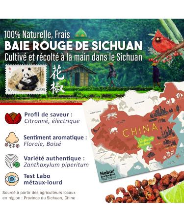 Nab r - 100gr Poivre de Sichuan Rouge Baie de Sichuan Sachet h rm tique Poivre Rouge Chine 100 gr - Buy Online on GoSupps.com