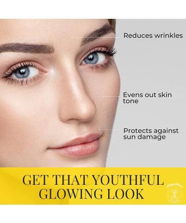 Organic Vitamin C Facial Serum with Hyaluronic Acid, Vitamin E, 24K Gold - Anti Aging, Wrinkles, Dark Spots & Acne Scar Treatment - 20% Vit C - San Francisco Formula - Buy Online on GoSupps.com