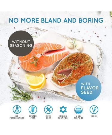 Organic Greek Seasoning - Gluten Free Mediterranean Spice | FLAVOR SEED It's Greek To Me 2oz Jar | Ideal for Keto, Paleo, Whole 30 Diets - Buy Online on GoSupps.com