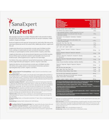 SANAEXPERT VIFAFERFIL Advantage Pack - 3x60 Capsules | Fertility Supplements for Men | L-Arginine Alpha Lipoic Acid & Folic Acid - Buy Online on GoSupps.com