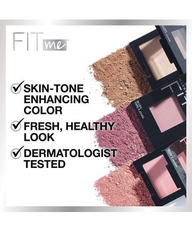 Maybelline Fit Me Blush - Plum - 0.16 fl. oz | Flawless Color & Glow - Buy Online on GoSupps.com