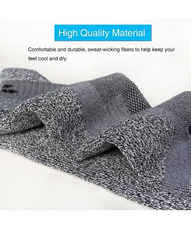 APTYID Men's Ankle Athletic Running Socks (6 Pack) Dark Grey - Size 9-12 - Buy Online on GoSupps.com