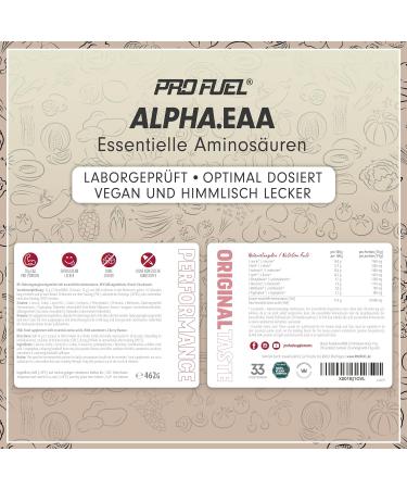Alpha EAA Powder 2x462g Cherry Berry - Vegan Essential Amino Acids Drink All 8 EAAs Delicious Cherry Berry Flavor Optimal Value Made in Germany - Buy Online on GoSupps.com