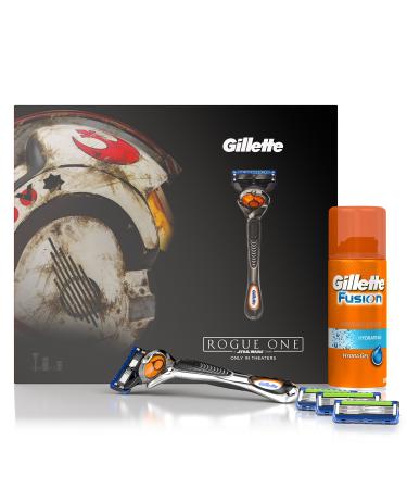 Gillette Fusion ProGlide Flexball Razor + 3 ProGlide Replacement Blades + Fusion Gel 75 ml