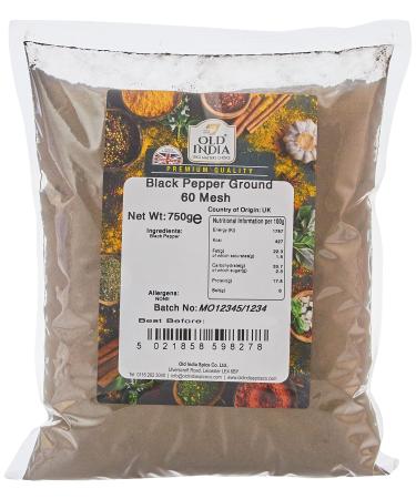 Old India Black Pepper Ground 60 Mesh 750g 750 g (Pack of 1) - Buy Online on GoSupps.com